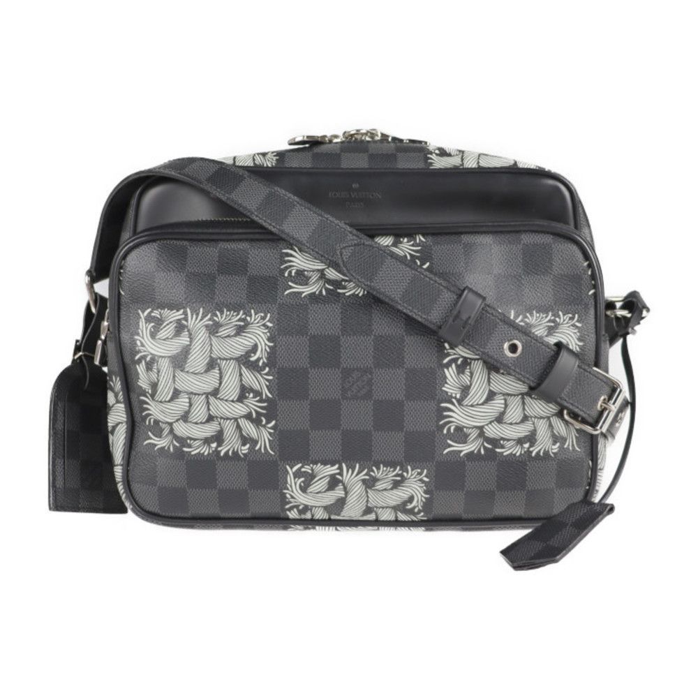Louis Vuitton Nile PM Shoulder Bag Canvas Calf Leather Christopher Nemes